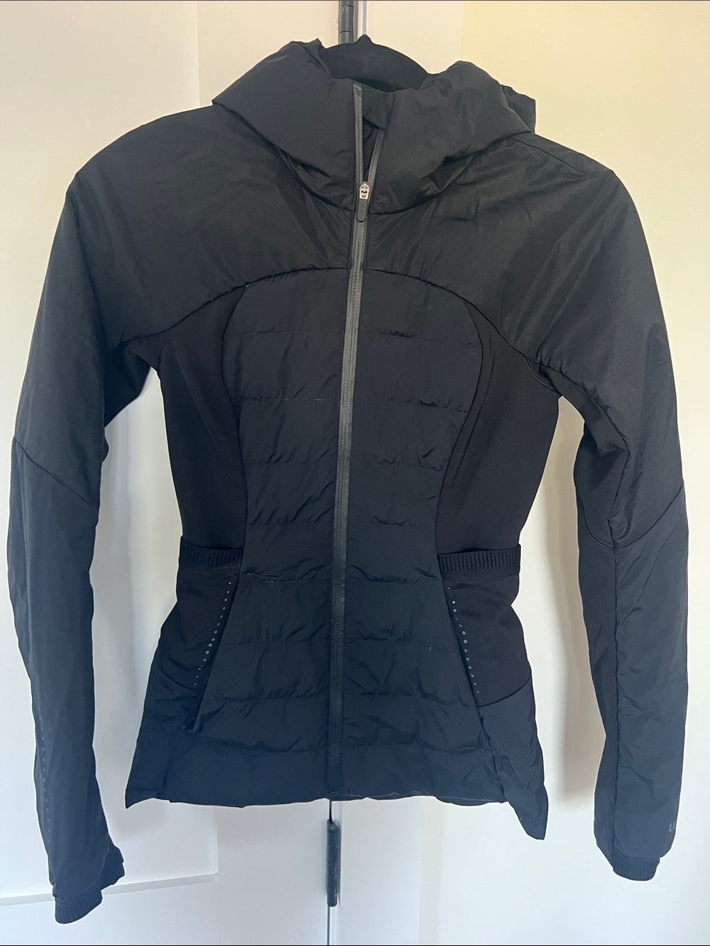 lululemon athletica Black Hooded Insulated Puffer Jacket